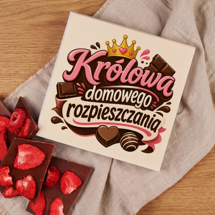 Czekolada Z Truskawkami Na Dzień Babci Prezent Dla Babci Kobiety: Królowa Słodyczy Czekolada Z Truskawkami Na Dzień Babci Prezent Dla Babci Kobiety: Królowa Słodyczy