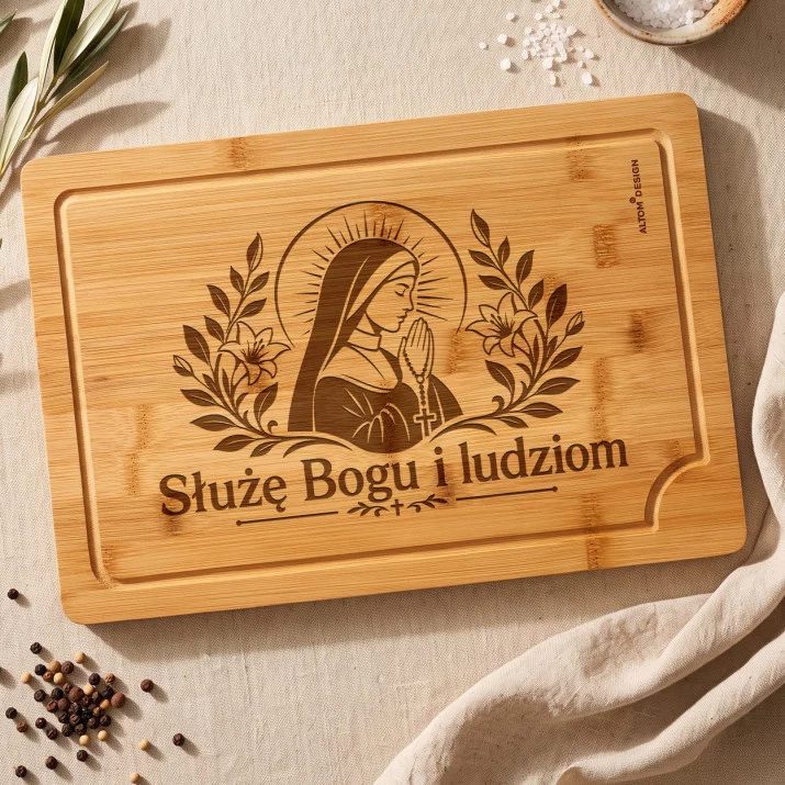 Deska Do Krojenia Dla Siostry Zakonnej Prezent Dla Kobiety: Klasztorna Kuchnia Deska Do Krojenia Dla Siostry Zakonnej Prezent Dla Kobiety: Klasztorna Kuchnia