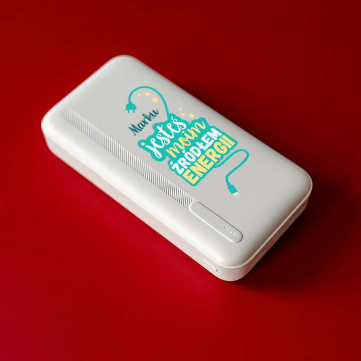 Źródło energi - Powerbank z nadrukiem 20000 mAh