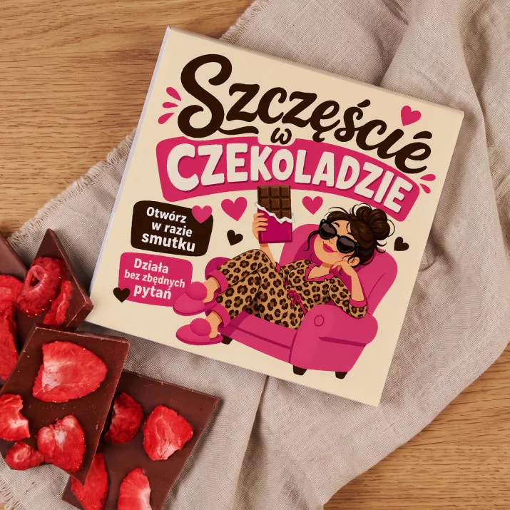 Czekolada Z Truskawkami Na Szczęście Prezent Dla Kobiety: Czekoladowe Szczęście Czekolada Z Truskawkami Na Szczęście Prezent Dla Kobiety: Czekoladowe Szczęście