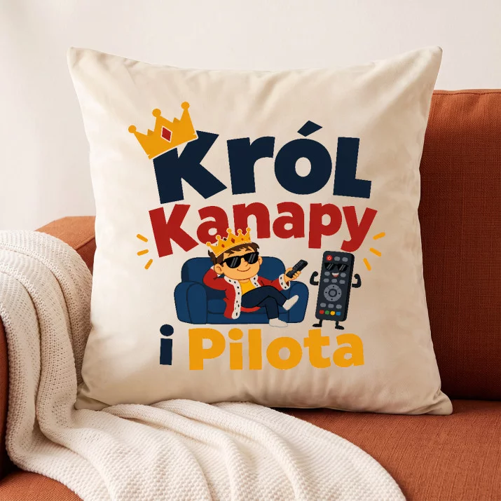 Poduszka Dekoracyjna Dla Syna Prezent Dla Mężczyzny: Kanapowy Król Poduszka Dekoracyjna Dla Syna Prezent Dla Mężczyzny: Kanapowy Król