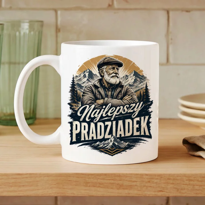 Kubek Z Nadrukiem Dla Pradziadka Prezent Na Dzień Dziadka Dla Mężczyzny: Najlepszy Kubek Z Nadrukiem Dla Pradziadka Prezent Na Dzień Dziadka Dla Mężczyzny: Najlepszy
