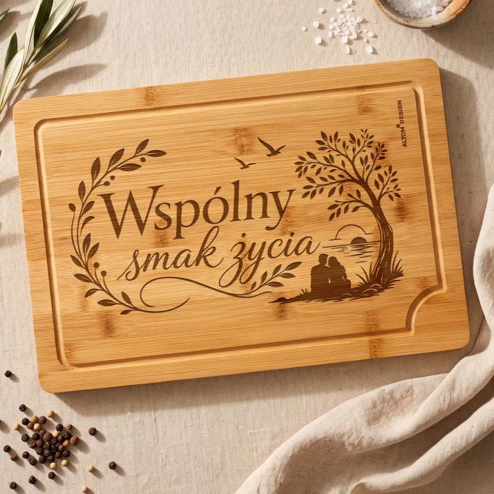 Deska Do Krojenia Dla Pary Młodej Prezent Na Ślub Dla Pary: Wspólny Stół