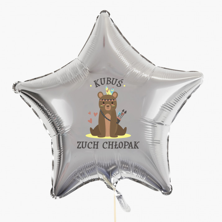 Zuch chłopak - Balon z helem - Gwiazda