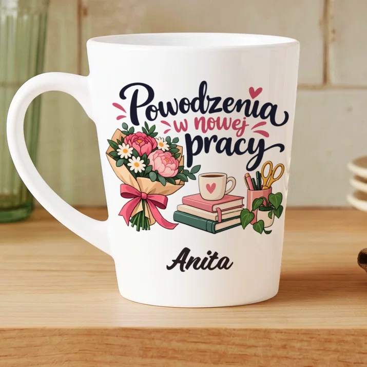 Kubek Personalizowany Na Pożegnanie Koleżanki Z Pracy Prezent Dla Kobiety: Powodzenia W Nowej Pracy Kubek Personalizowany Na Pożegnanie Koleżanki Z Pracy Prezent Dla Kobiety: Powodzenia W Nowej Pracy
