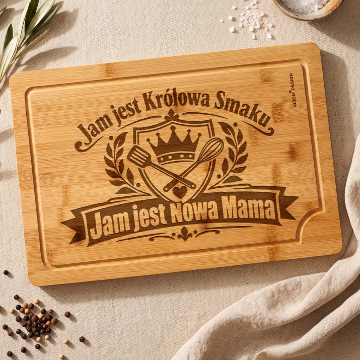Deska Do Krojenia Dla Nowej Mamy Prezent Na Dzień Mamy Dla Kobiety: Herb Nowej Mamy Deska Do Krojenia Dla Nowej Mamy Prezent Na Dzień Mamy Dla Kobiety: Herb Nowej Mamy
