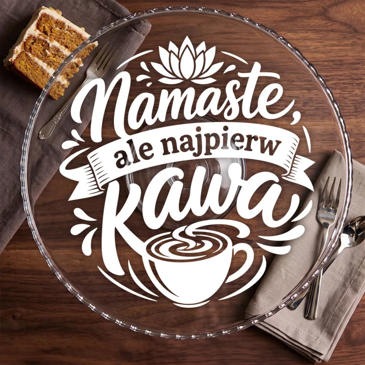 Patera Na Ciasto Dla Joginki Prezent Dla Kobiety: Joga I Kawa