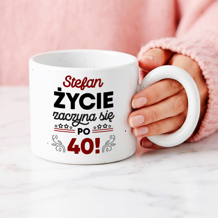 Życie zaczyna się - Kubek z okrągłym uchem