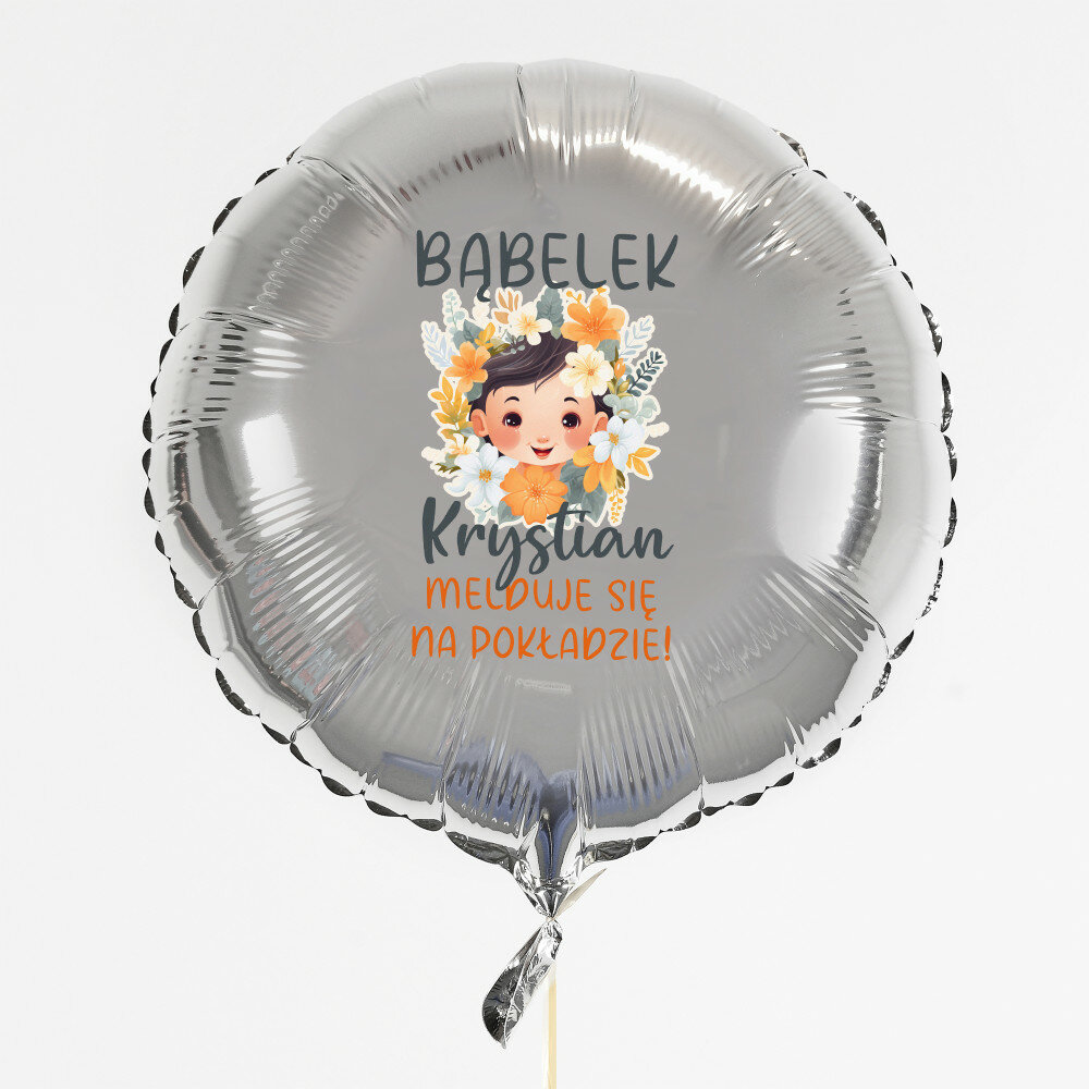 Bąbelek na pokładzie - Balon z helem - Koło - MyGiftDna.pl