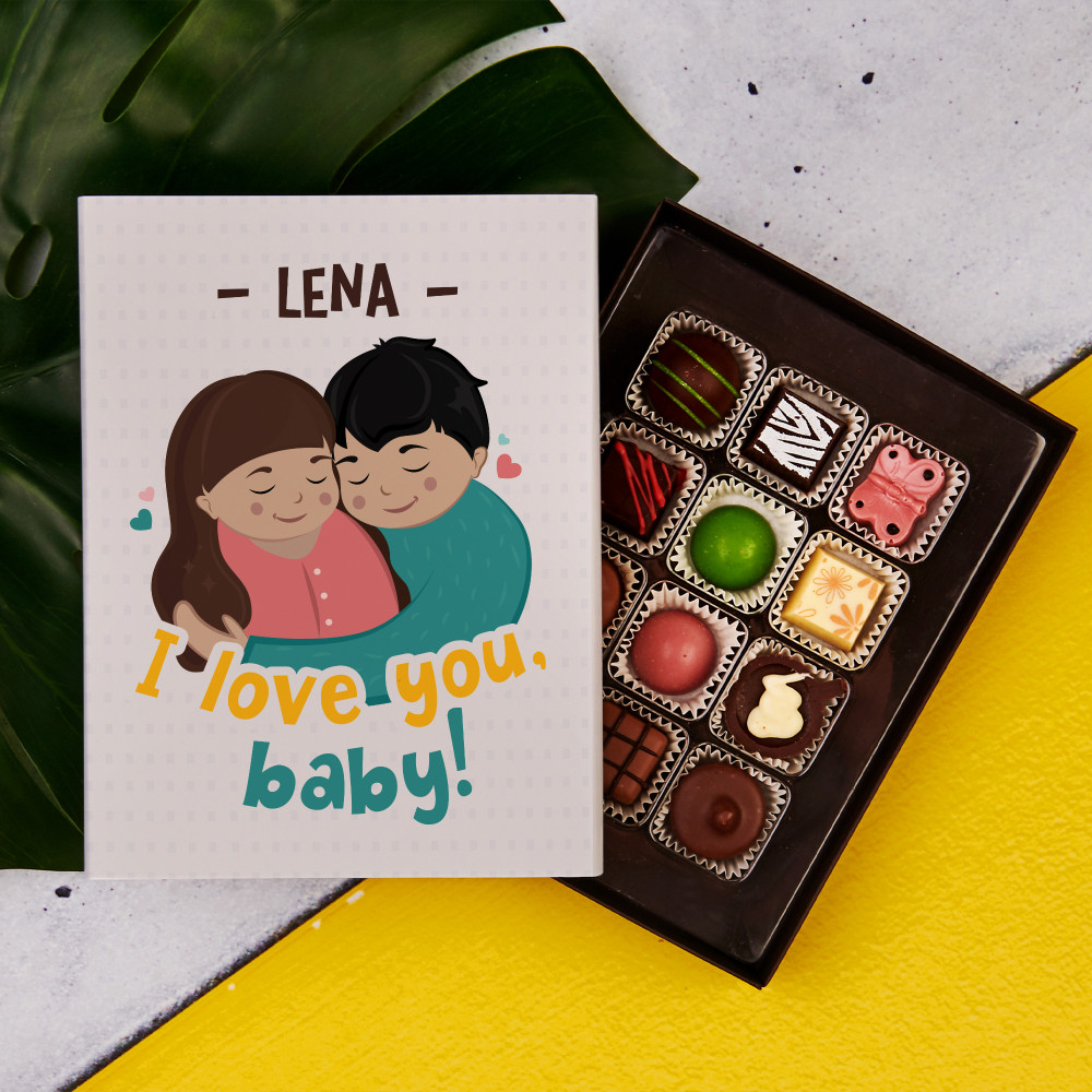 I Love You Baby Praliny Z Belgijskiej Czekolady Mygiftdna Pl