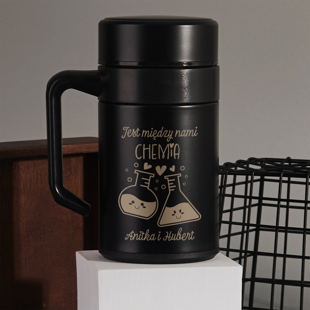 Jest między nami chemia - Kubek termiczny 400 ml - MyGiftDna.pl
