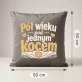 Poduszka Dekoracyjna Na 50 Rocznicę Ślubu Prezent Dla Pary: Pół Wieku Pod Jednym Kocem Poduszka Dekoracyjna Na 50 Rocznicę Ślubu Prezent Dla Pary: Pół Wieku Pod Jednym Kocem