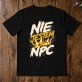 Koszulka Męska Dla Młodego Mężczyzny Prezent Dla Mężczyzny: Npc