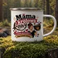 Kubek Emaliowany Dla Mamy Prezent Na Dzień Mamy Dla Kobiety: Królowa Kawy Kubek Emaliowany Dla Mamy Prezent Na Dzień Mamy Dla Kobiety: Królowa Kawy