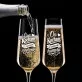 Dwa Kieliszki Do Szampana Dla Nowożeńców Prezent Na Ślub Dla Pary: Toast Dwojga Dwa Kieliszki Do Szampana Dla Nowożeńców Prezent Na Ślub Dla Pary: Toast Dwojga