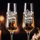 Dwa Kieliszki Do Szampana Dla Nowożeńców Prezent Na Ślub Dla Pary: Toast Dwojga Dwa Kieliszki Do Szampana Dla Nowożeńców Prezent Na Ślub Dla Pary: Toast Dwojga