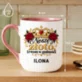 Kubek Personalizowany Na 50 Rocznicę Ślubu Prezent Dla Kobiety: Noszę Złoto, Trwam W Kubek Personalizowany Na 50 Rocznicę Ślubu Prezent Dla Kobiety: Noszę Złoto, Trwam W
