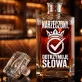 Karafka Do Whisky z Grawerem Dla Narzeczonego Prezent Na Dzień Chłopaka: Narzeczony. Dotrzymuję Słowa. Karafka Do Whisky z Grawerem Dla Narzeczonego Prezent Na Dzień Chłopaka: Narzeczony. Dotrzymuję Słowa.