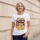 Koszulka Damska Biała Na 55 Rocznicę Ślubu Prezent Na Walentynki Dla Kobiety: Retro Groovy Elegancja