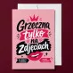 Kartka z Życzeniami Na Mikołajki Dla Kobiety: Typograficzny Żart