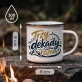 Kubek Emaliowany Na 30 Rocznicę Ślubu Prezent Dla Mężczyzny: Elegancka Męska Kubek Emaliowany Na 30 Rocznicę Ślubu Prezent Dla Mężczyzny: Elegancka Męska