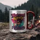 Kubek Metalowy z Karabińczykiem Na Dzień Mamy Prezent Dla Mamy Kobiety: Kawowy Retro Humor Kubek Metalowy z Karabińczykiem Na Dzień Mamy Prezent Dla Mamy Kobiety: Kawowy Retro Humor