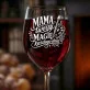 Kieliszek Do Wina Na Dzień Mamy Prezent Dla Mamy Kobiety: Mama Tworzy Magię Kieliszek Do Wina Na Dzień Mamy Prezent Dla Mamy Kobiety: Mama Tworzy Magię