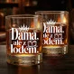 Szklanka Do Whisky Na Imieniny Prezent Dla Kobiety: Dama, Ale Z Lodem. Szklanka Do Whisky Na Imieniny Prezent Dla Kobiety: Dama, Ale Z Lodem.