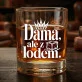 Szklanka Do Whisky Na Imieniny Prezent Dla Kobiety: Dama, Ale Z Lodem. Szklanka Do Whisky Na Imieniny Prezent Dla Kobiety: Dama, Ale Z Lodem.