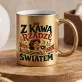 Złoty Kubek Na Święta Prezent Dla Kobiety: Retro Kawiarniana Złoty Kubek Na Święta Prezent Dla Kobiety: Retro Kawiarniana