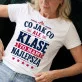 Koszulka Damska Biała Dla Mamy Prezent Na Dzień Mamy Dla Kobiety: Klasę To Mam Najlepszą