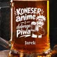 Kufel Personalizowany z Grawerem Dla Fana Anime Prezent Dla Mężczyzny: Koneser Anime I Piwa