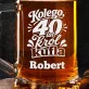 Kufel Personalizowany z Grawerem Dla Kolegi Na 40 Urodziny Prezent: Kuflowa Czterdziestka
