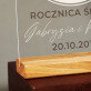 10 rocznica ślubu kwiaty - Wydruk na szkle akrylowym z podstawką
