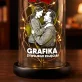Grafika z twojego zdjęcia - Wieczna róża w szkle