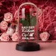 Zestaw prezentowy na dzień babci z wieczną różą, czekoladą i solami do kąpieli