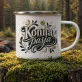Kubek Emaliowany Dla Koniary Prezent Dla Kobiety: Botaniczna Konna Kubek Emaliowany Dla Koniary Prezent Dla Kobiety: Botaniczna Konna