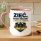 Kubek Z Nadrukiem Dla Zięcia Prezent Dla Mężczyzny: Awans Z Okresem Próbnym Kubek Z Nadrukiem Dla Zięcia Prezent Dla Mężczyzny: Awans Z Okresem Próbnym