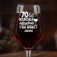 Mega Kieliszek Do Wina z Grawerem Dla 70 Latki Prezent Na 70 Urodziny Dla Kobiety: 70 Lat Dojrzała Na Wino