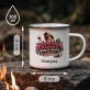 Kubek Emaliowany Dla Przyjaciółki Prezent Dla Kobiety: Królowa Naszych Wpadek Kubek Emaliowany Dla Przyjaciółki Prezent Dla Kobiety: Królowa Naszych Wpadek