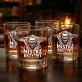 Szklanka Do Whisky Dla Barbera Prezent Dla Mężczyzny: Mistrz Brzytwy - Barber Skull Szklanka Do Whisky Dla Barbera Prezent Dla Mężczyzny: Mistrz Brzytwy - Barber Skull