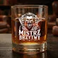 Szklanka Do Whisky Dla Barbera Prezent Dla Mężczyzny: Mistrz Brzytwy - Barber Skull Szklanka Do Whisky Dla Barbera Prezent Dla Mężczyzny: Mistrz Brzytwy - Barber Skull