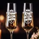Dwa Kieliszki Do Szampana Dla Dwojga Prezent Dla Pary: Toastowa Para Dwa Kieliszki Do Szampana Dla Dwojga Prezent Dla Pary: Toastowa Para