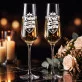 Dwa Kieliszki Do Szampana Dla Dwojga Prezent Dla Pary: Toastowa Para Dwa Kieliszki Do Szampana Dla Dwojga Prezent Dla Pary: Toastowa Para