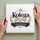 Album Na Zdjęcia Tradycyjny Dla Kolegi Prezent Dla Mężczyzny: Elegancki Emblemat