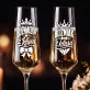 Dwa Kieliszki Do Szampana Dla Bliźniaków Prezent Dla Pary: Bliźniaczka Z Klasą Dwa Kieliszki Do Szampana Dla Bliźniaków Prezent Dla Pary: Bliźniaczka Z Klasą