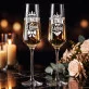 Dwa Kieliszki Do Szampana Dla Bliźniaków Prezent Dla Pary: Bliźniaczka Z Klasą Dwa Kieliszki Do Szampana Dla Bliźniaków Prezent Dla Pary: Bliźniaczka Z Klasą