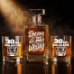 Zestaw Do Whisky Na 30 Urodziny Prezent Dla Mężczyzny: Dojrzewający Gentleman Zestaw Do Whisky Na 30 Urodziny Prezent Dla Mężczyzny: Dojrzewający Gentleman