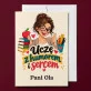 Kartka Personalizowana Dla Nauczycielki Prezent Na Dzień Nauczyciela Dla Kobiety: Uczę Z Humorem I Sercem Kartka Personalizowana Dla Nauczycielki Prezent Na Dzień Nauczyciela Dla Kobiety: Uczę Z Humorem I Sercem