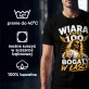 Koszulka Męska Dla Osoby Wierzącej Prezent Dla Kobiety: Wiara Level 100